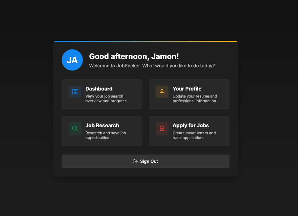JobSeeker App Screenshot